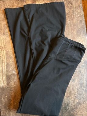 Victoria’s Secret Pink Black Flare High Rise Leggings Pants